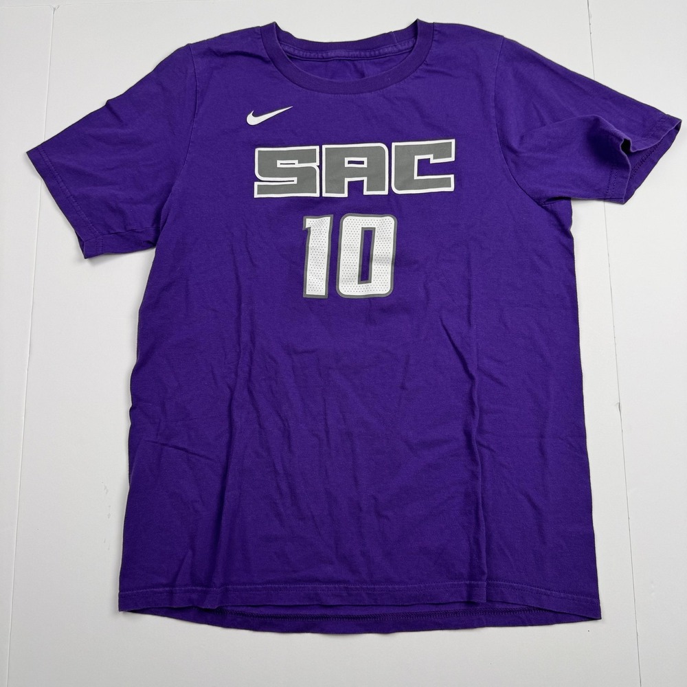 Sacramento Kings Shirt Youth XL Purple NBA Basketball Nike Sabonis 10 Tee